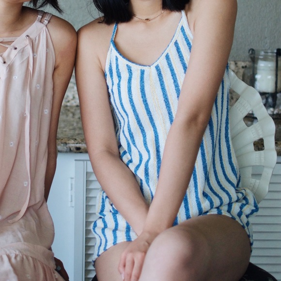 Zara Striped Knit Romper S - Picture 9 of 10